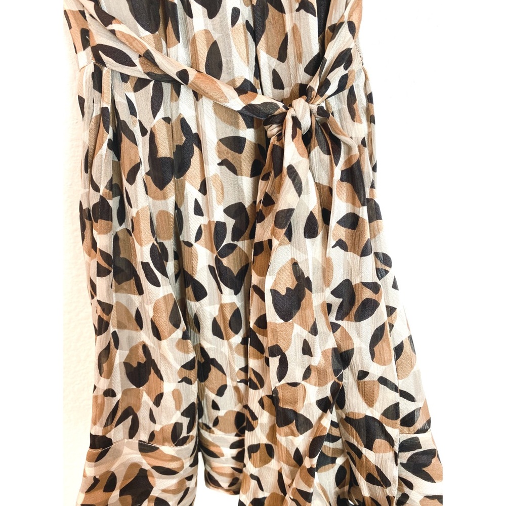 BCBG MAXAZRIA 100% Silk Leopard Print Blouse Top Small - Picture 5 of 6